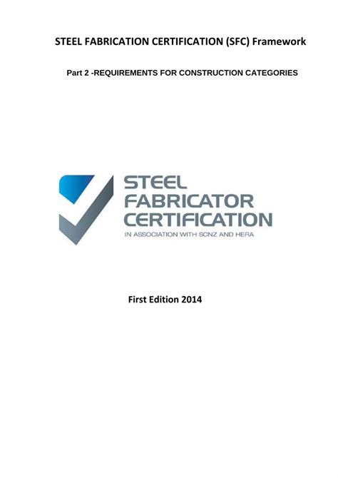 metal fabrication requirements|steel fabrication certification requirements.